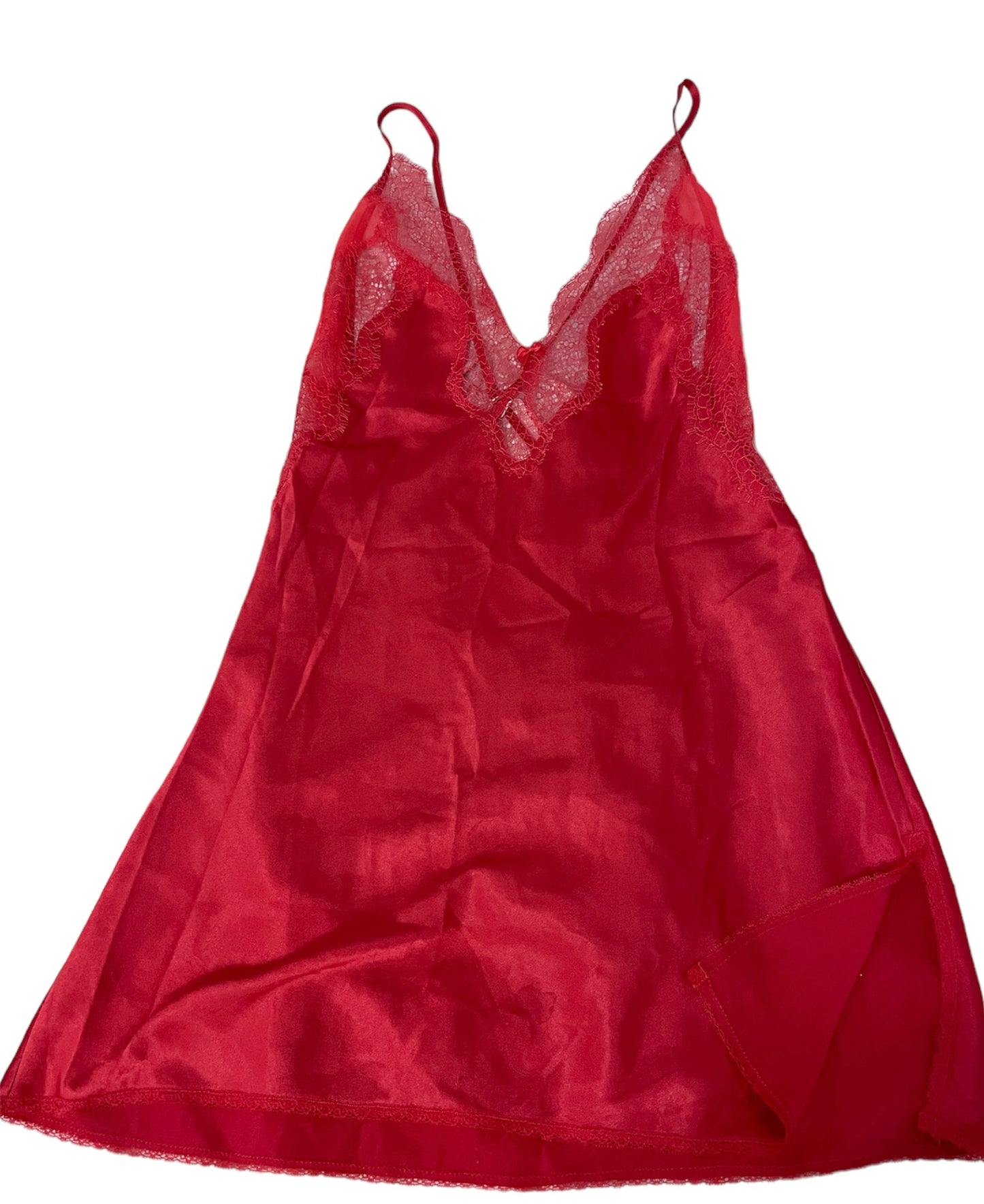 Red Satin Victoria’s Secret Slip