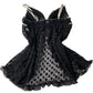 Sheer Black Polka Dot Baby Doll