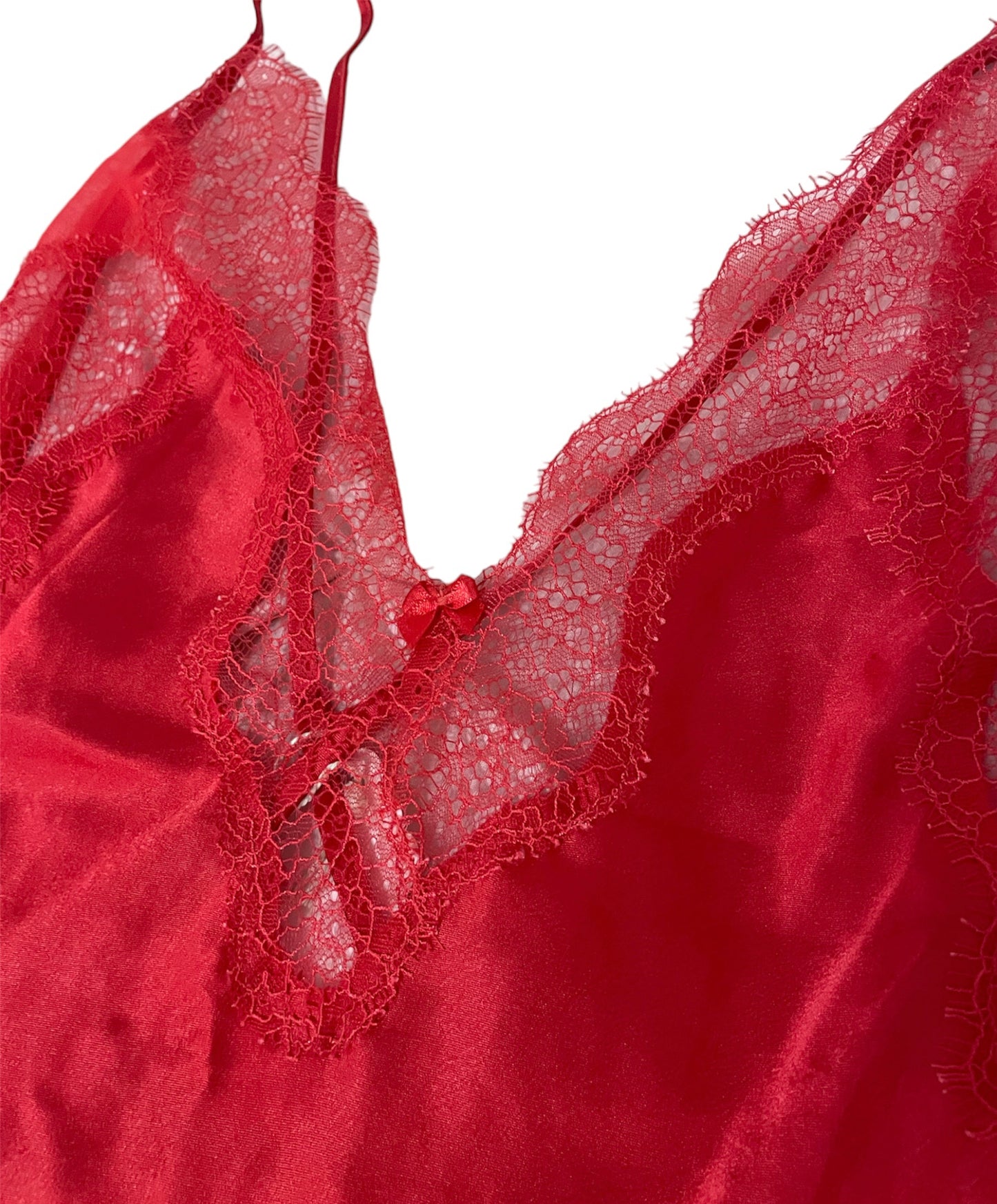 Red Satin Victoria’s Secret Slip