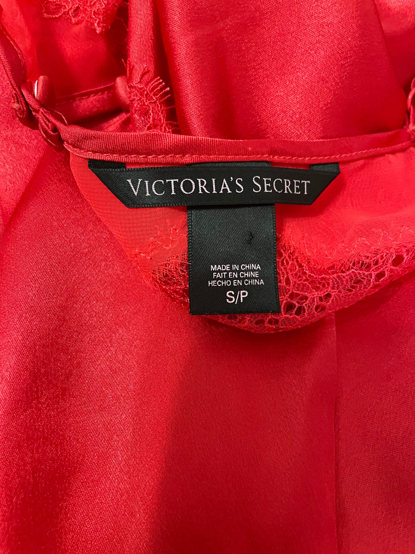 Red Satin Victoria’s Secret Slip