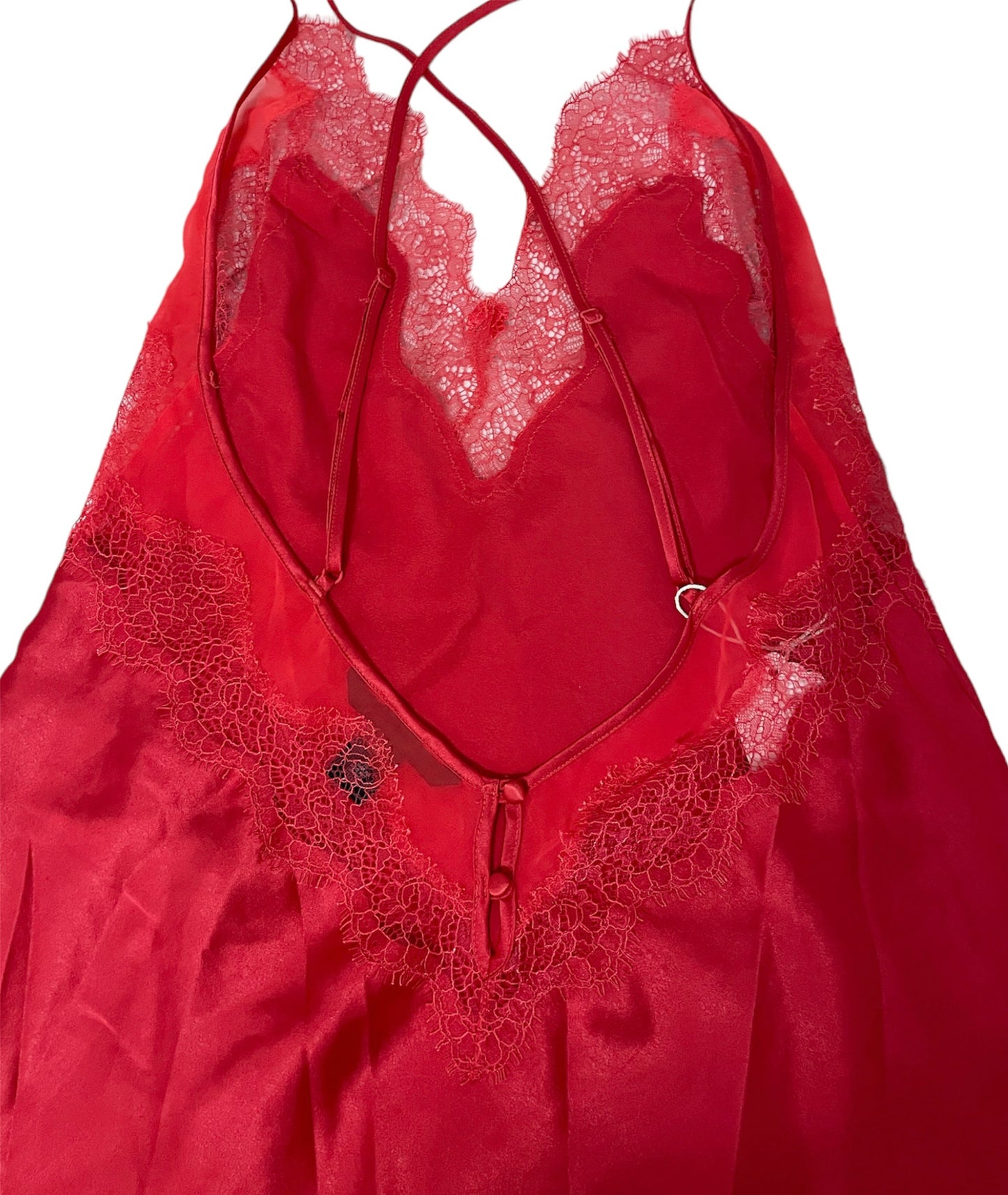 Red Satin Victoria’s Secret Slip