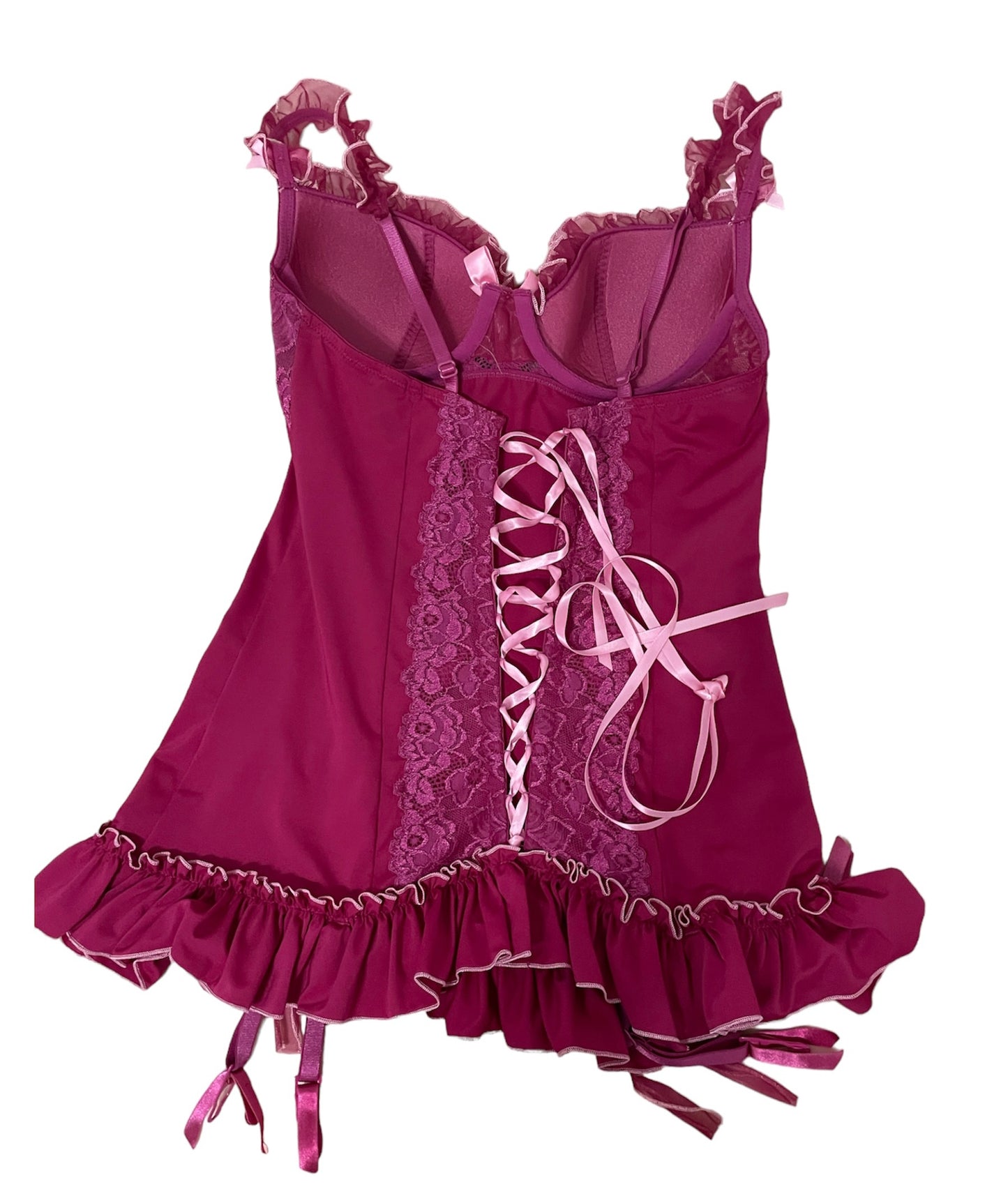 Victoria's Secret Ruffle Ribbon Corset