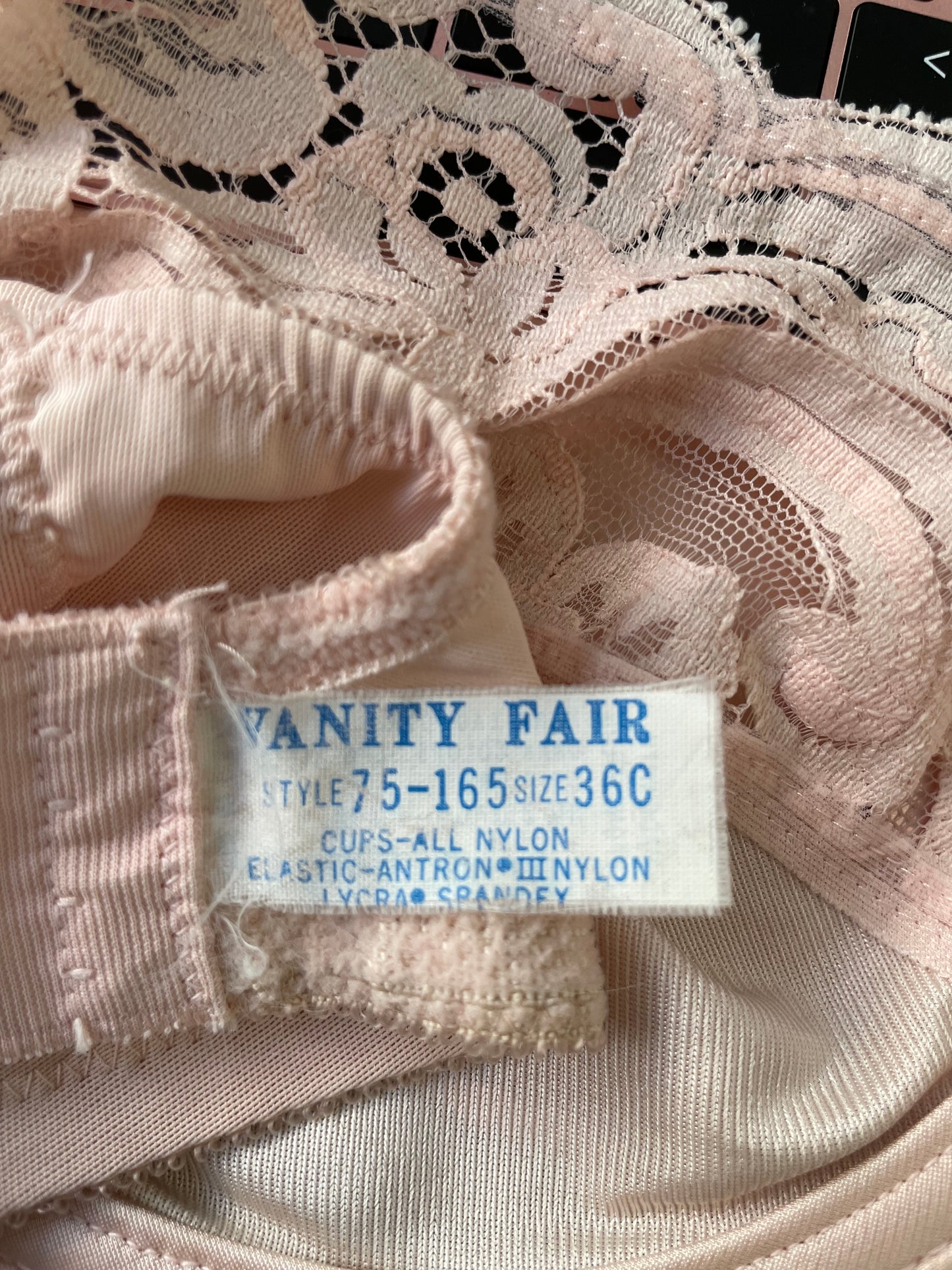 Pink Vanity Fair Bra