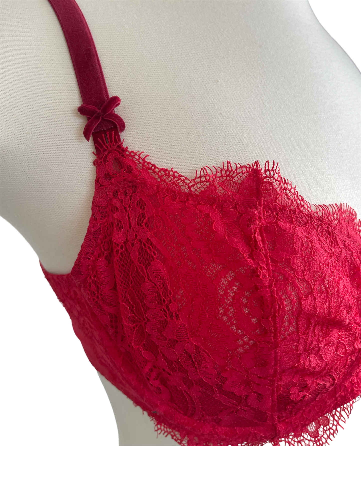 Red Lace Bra