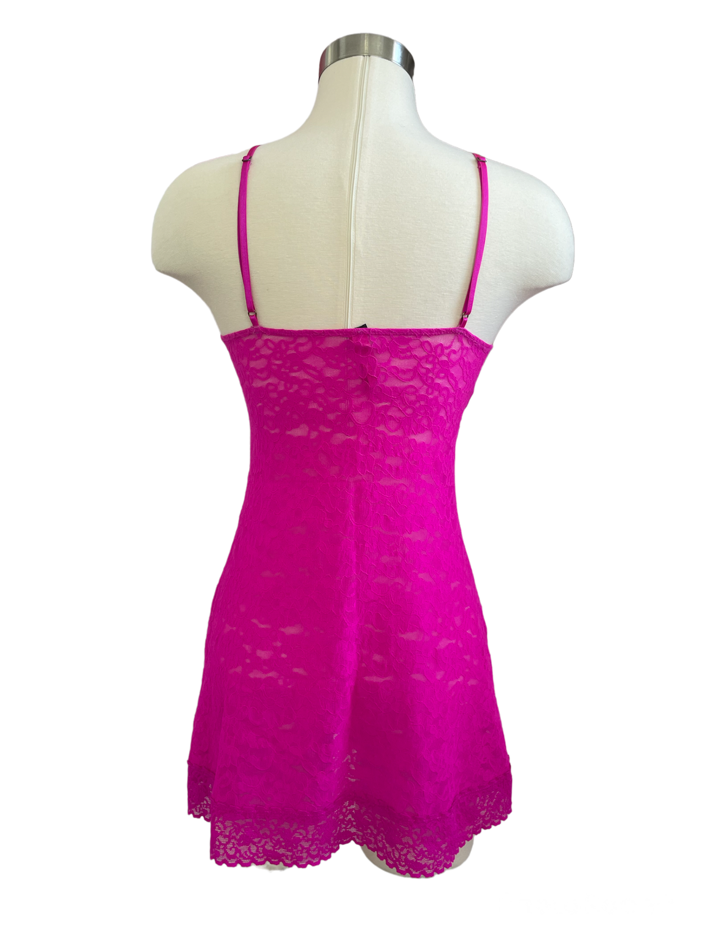 Victoria’s Secret The Lacie Fuchsia Lace Slip