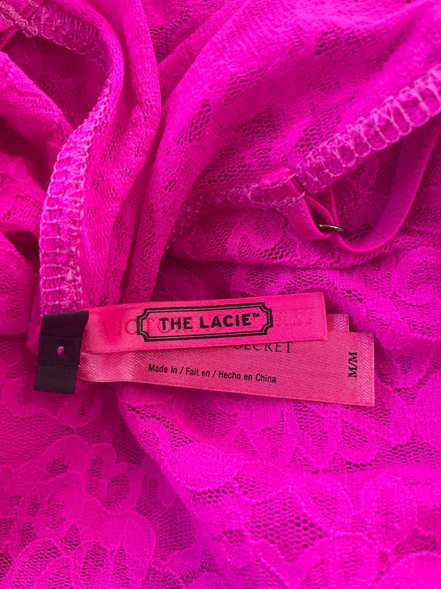 Victoria’s Secret The Lacie Fuchsia Lace Slip