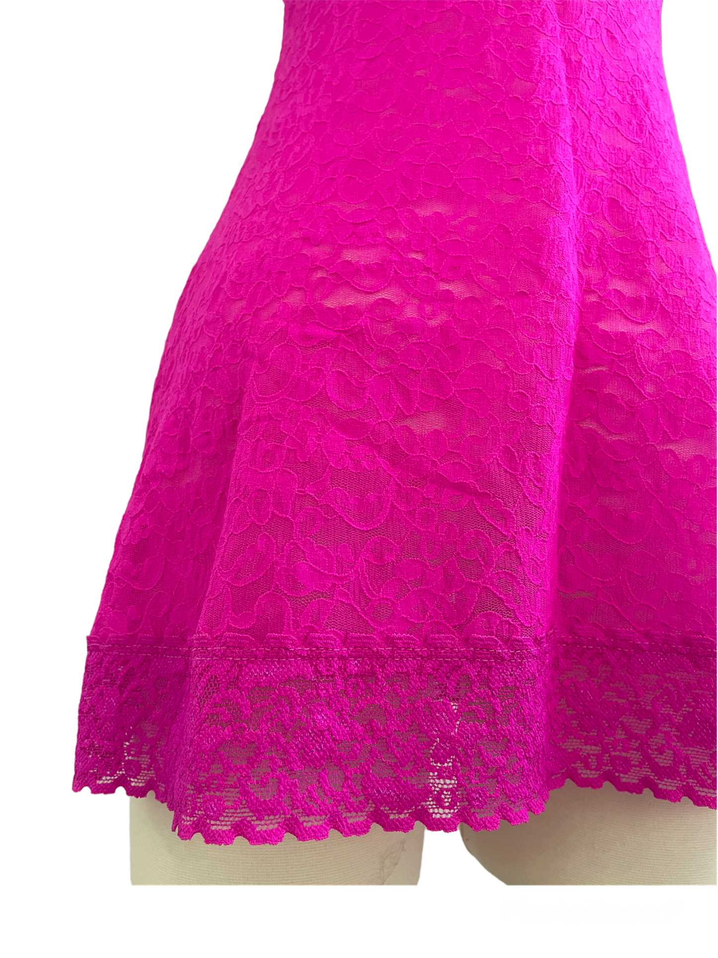 Victoria’s Secret The Lacie Fuchsia Lace Slip